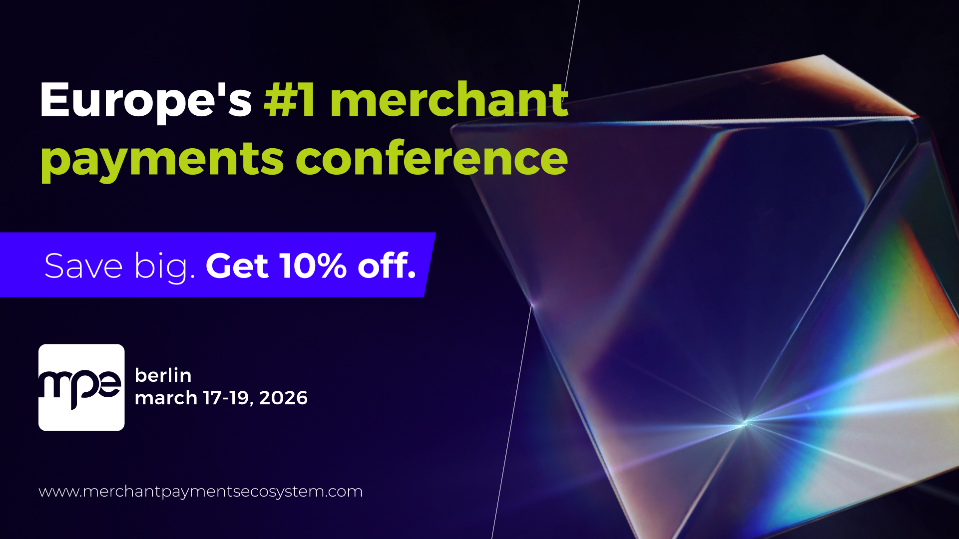 MPE 2026 tickets - 10% off