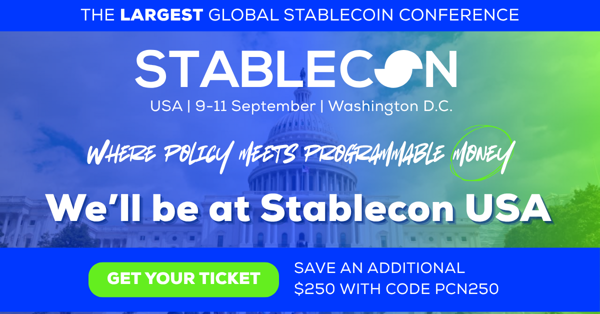 Stablecon USA 2026 - save an additional $250 with code PCN250