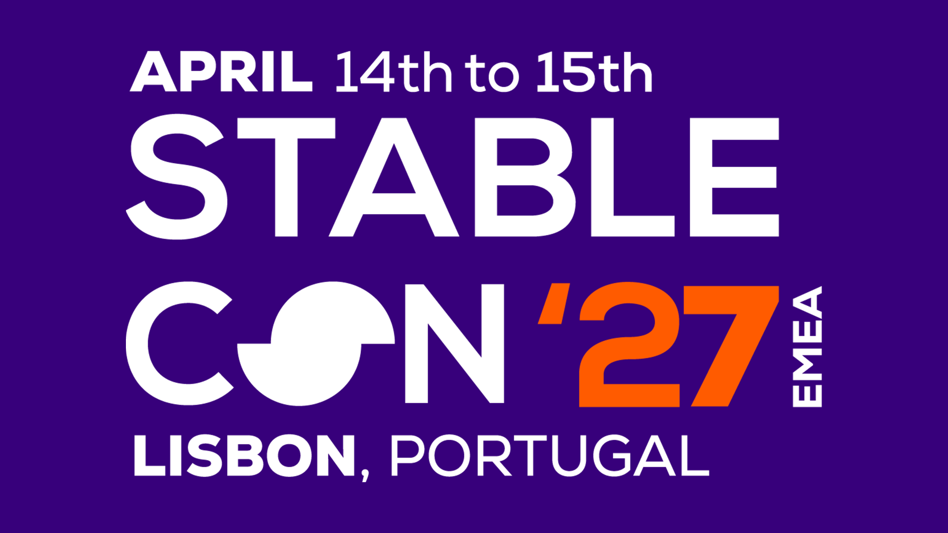 Stablecon EMEA 2027 | April 14th to 15th